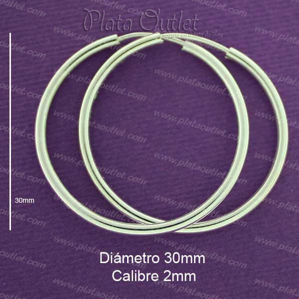 Pendientes Aro 2-30mm