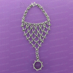 Pulsera sortija pasamanos plata