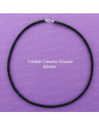Cordón caucho plata