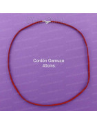 Cordón antelina hilos plata