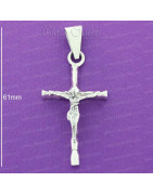 Colgantes cruz plata,cruces plata,crucifijo,plata Madrid,plata mayor,mayorista
